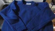 Childs Unisex LEE Heavyweight Sweatshirt Pants, Blue- Size M-NICE