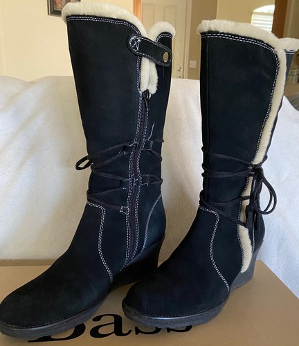 BASS Women's Mid-Calf Black SNOW Boots 