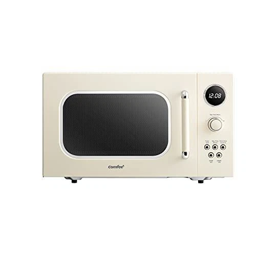 COMFEE' CM-M092AAT Retro Microwave with 9 Preset Programs, Fast Multi-stage Cook