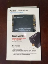 T Tersely DAC Digital to Analog Converter 192KHz SPDIF Toslink to Analog Stereo