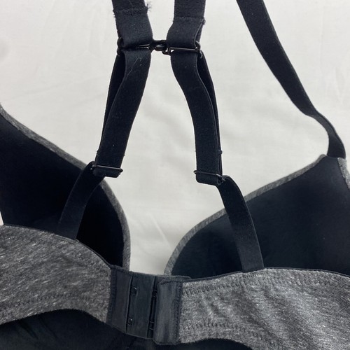 Sujetador Auden Para Mujer Algodón Todos los Días Demi 34DD Gris Oscuro Nuevo - Imagen 9 de 11
