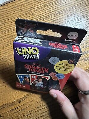  Mattel Games UNO FLIP! STRANGER THINGS Card Game with