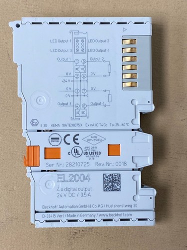 Module Beckhoff EL2004 - 4 Sorties Digitales 24V DC - Occasion En état Opérationnel
