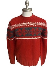 Abercrombie and Fitch Long Sleeve Mens Muscle Red Sweater Large