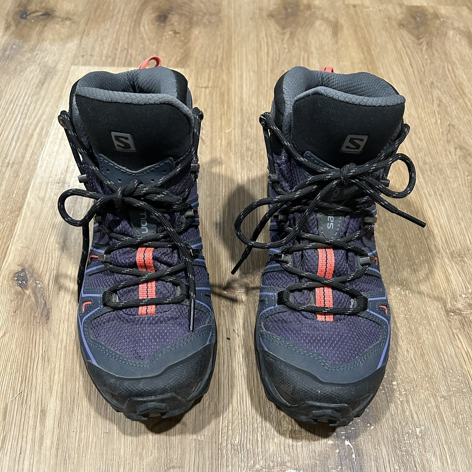 Stivali Salomon X Ultra 3 Mid Gore Tex da passeggio escursionismo donna 6 viola nero