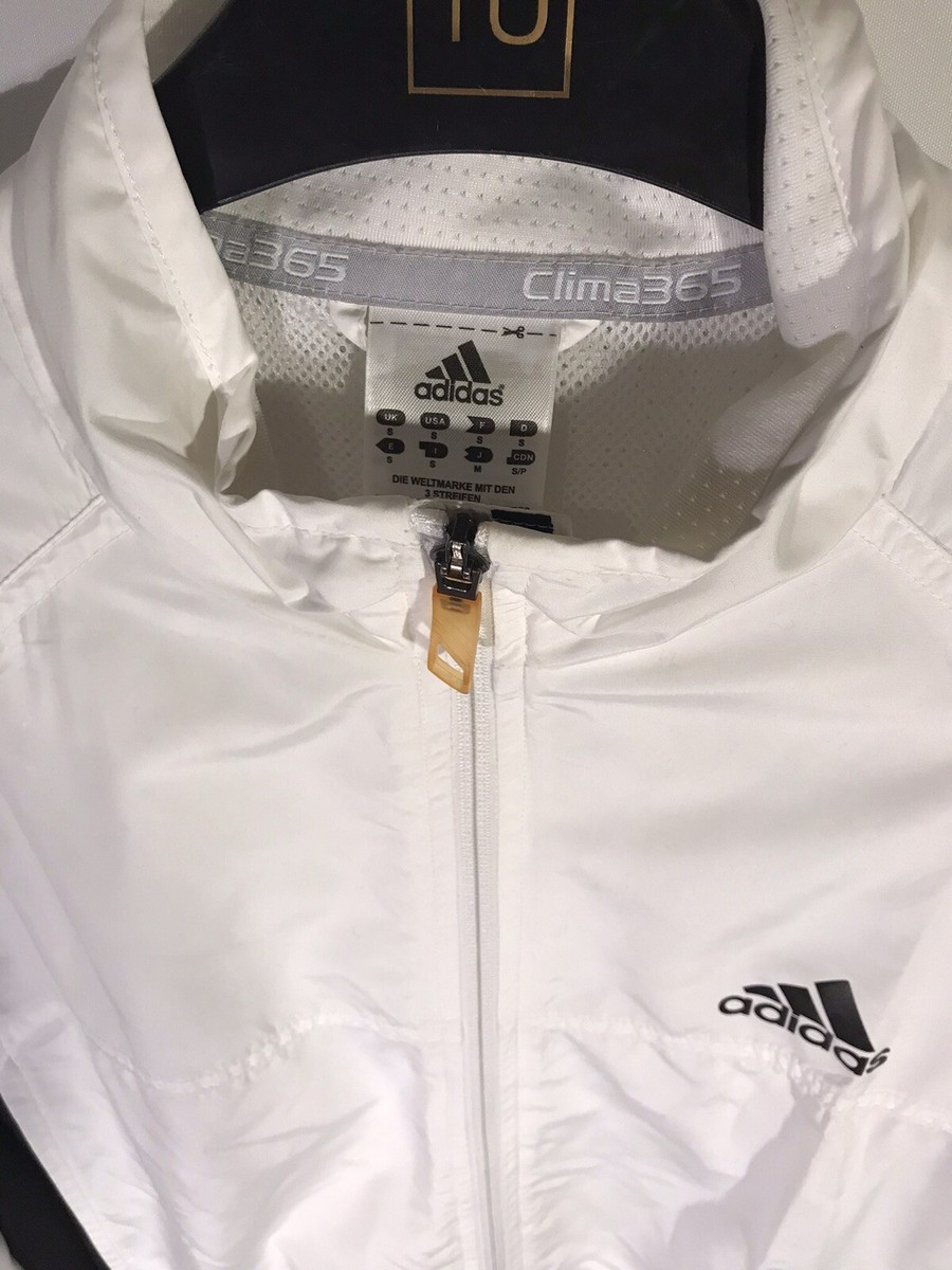 Mens Vintage Adidas Clima365 White Jacket Size Small | eBay