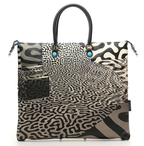 Borsa Gabs G3 L Shopping trasformabile stampa Animalier donna bianco nero  30T3.X | eBay