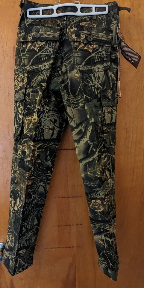 Cabelas Hunting Youth Boys Seclusion 6 pocket Camo Pants 12 Regular NWT Lot Of 2 - Image 2 of 4