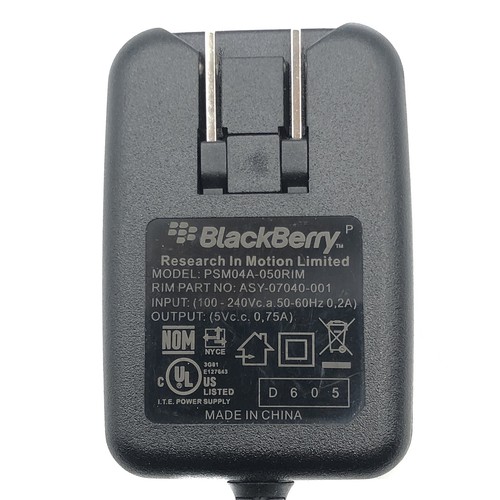 NEW Genuine Blackberry Charger Adapter Micro USB for 8100 9000 Smart ...