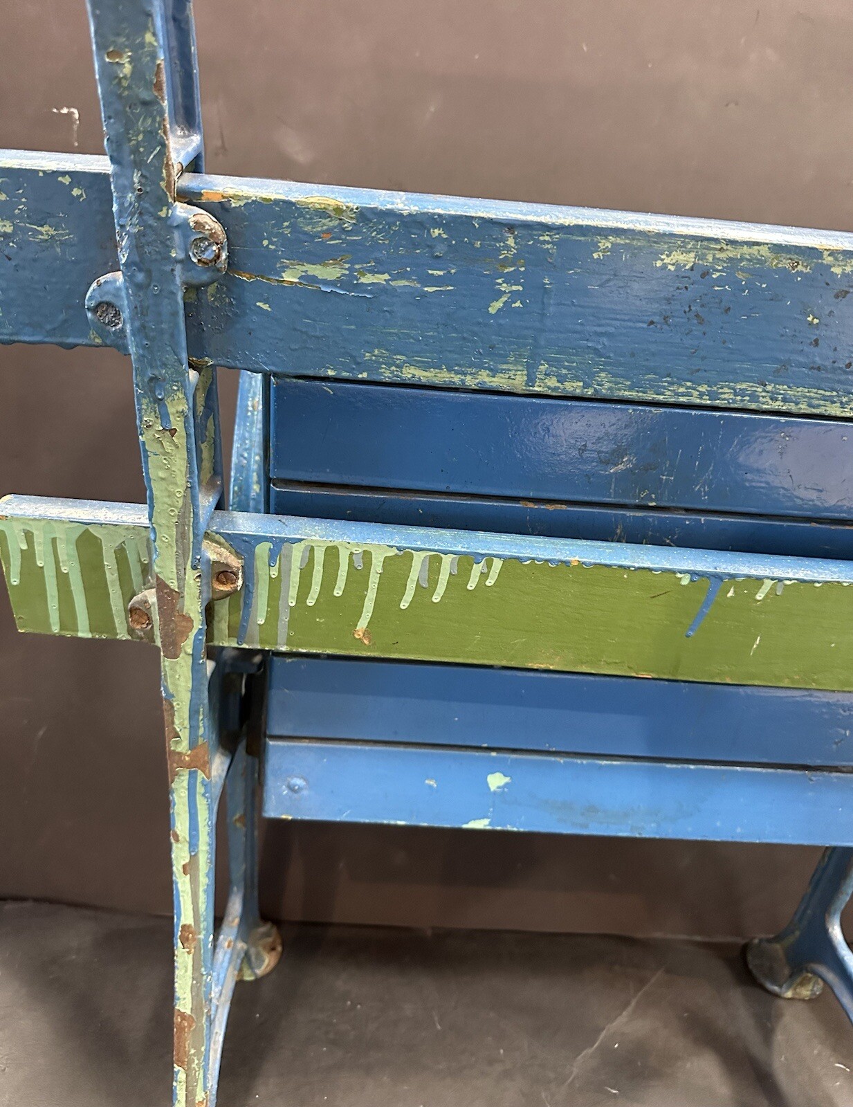 1923 Yankee Stadium Chair Seat 13 Straight Slat Back Original Yankees