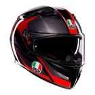 AGV K3 STRIGA Black Red Full Face Helmet E2206 Size M