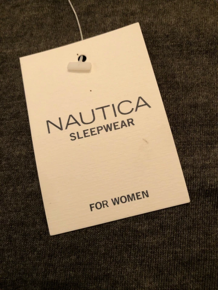 NAUTICA ROPA DE DORMIR MANGA LARGA CUELLO REDONDO - TALLA S/P - ELIGE GRIS o MARRÓN Foto 3 de 4