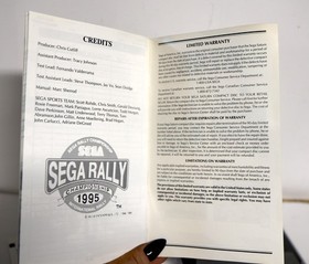 Sega Rally Championship Sega Saturn CIB 812070 - REG CARD + 2 INSERTS + FOAM 🌟