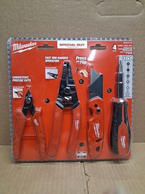 MILWAUKEE 4 Pc Hand TooL Set 48-22-6119