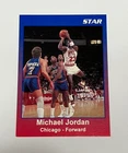 Michael Jordan LEANING JUMPER Star Company Blue / Red PROMO Promotional card