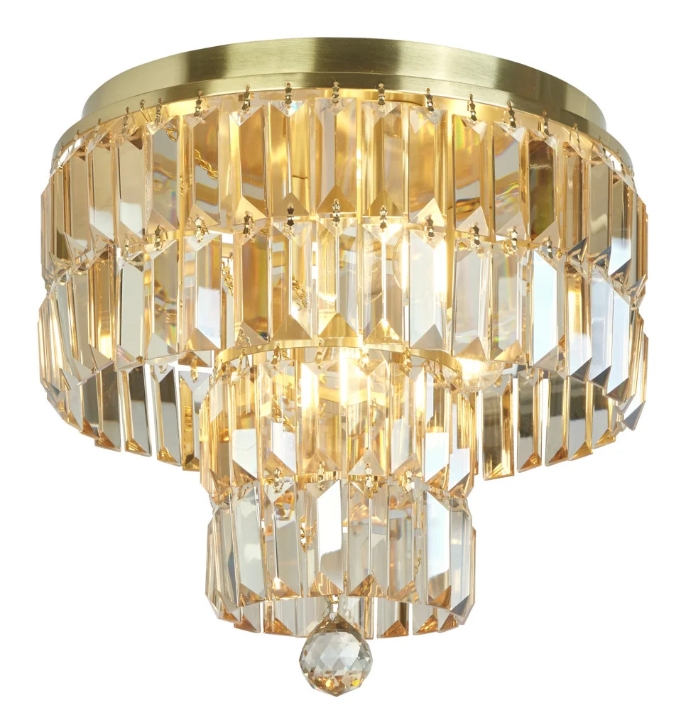 Bathroom Light Brass Empire 4 IP44 Satin Searchlight 61321-4SB