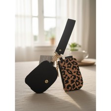 Lululemon Leopard Dual Pouch Wristlet NWT