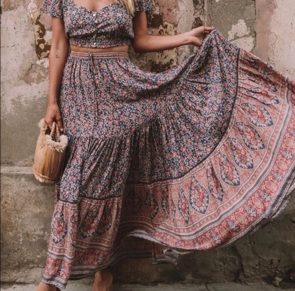 🦋Spell And Gypsy S Jasmine Full Circle Skirt  🦋 EXC 🦋