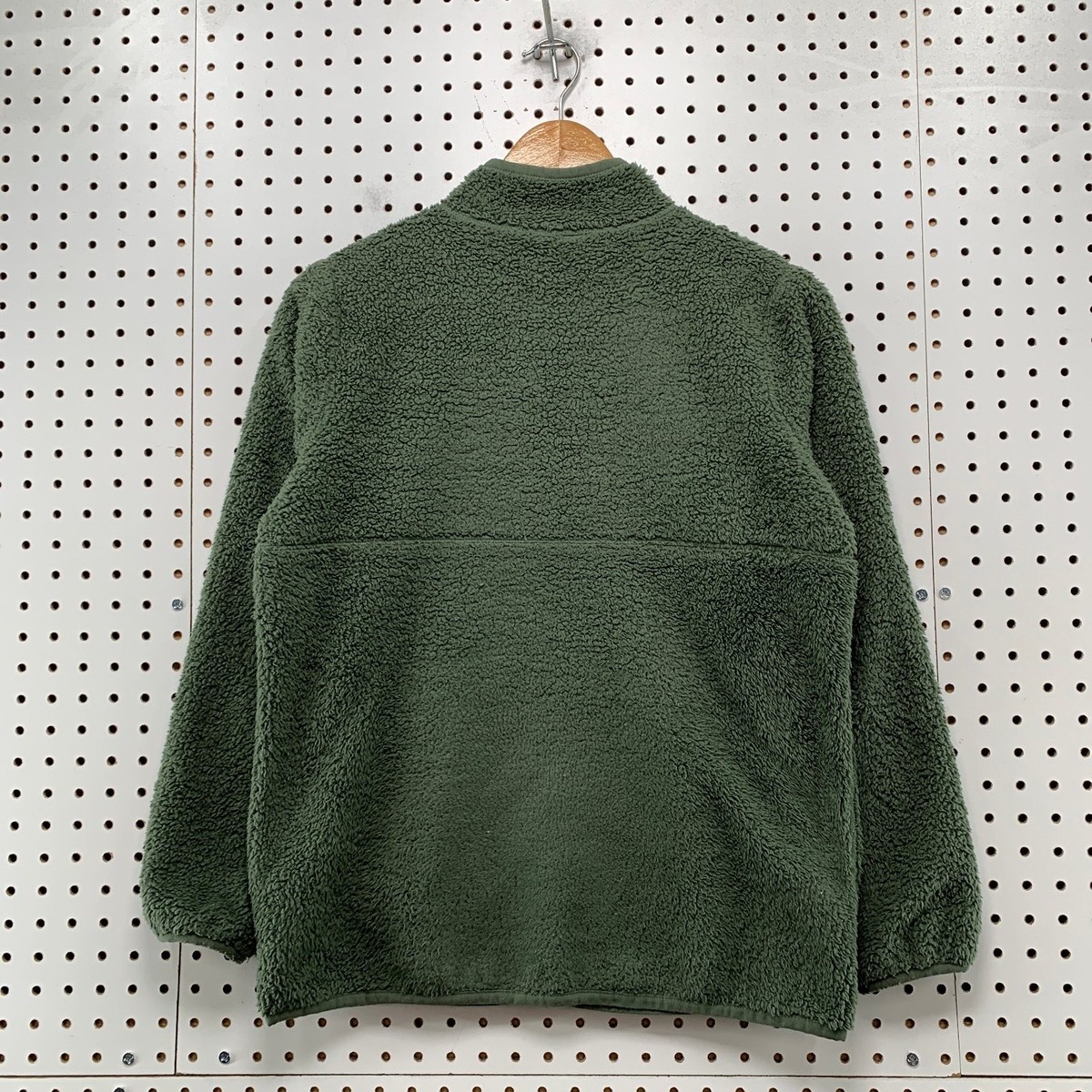 Marmot Fleece Sherpa Jacket Youth Boys XL Green Deep Pile Outdoor