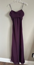 Vintage Betsy  Adam Jaslene Prom Evening Dress Gown 4 Burgundy
