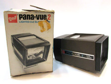 Vintage 1960's Gaf Pana-Vue 2 Lighted 2x2 Photo Slide Viewer 6562 w Box Battery