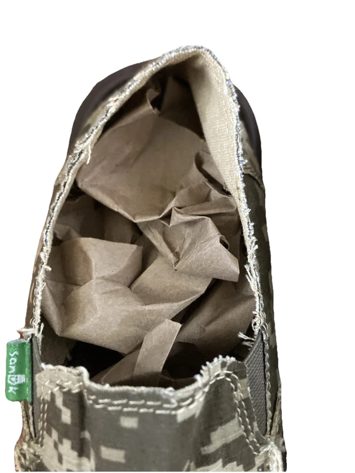 Sanuk Military Desert Storm Slip on Flat Shoes Big Kids Size 3 - Image 4 of 4