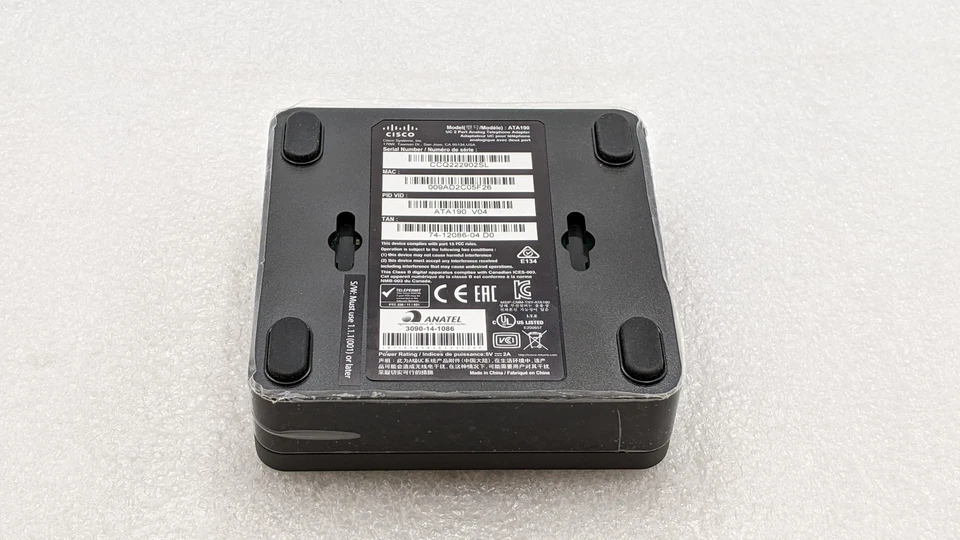 Cisco ATA 190 Analog Telephone Adapter - NO AC SUPPLY - FREE SHIPPING - Image 3 of 4
