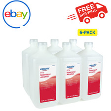 Equate 91 Isopropyl Alcohol Antiseptic Liquid 6 32 fl oz Pack First Aid Cleaner