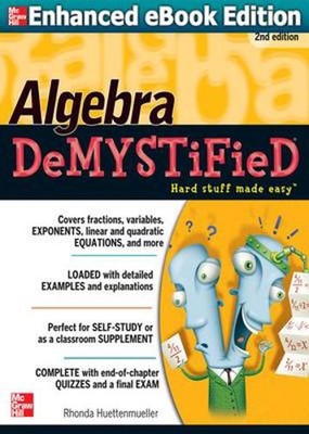 Algebra DeMYSTiFieD, zweite Auflage von Rhonda Huettenmueller (englisch) Taschenbuch