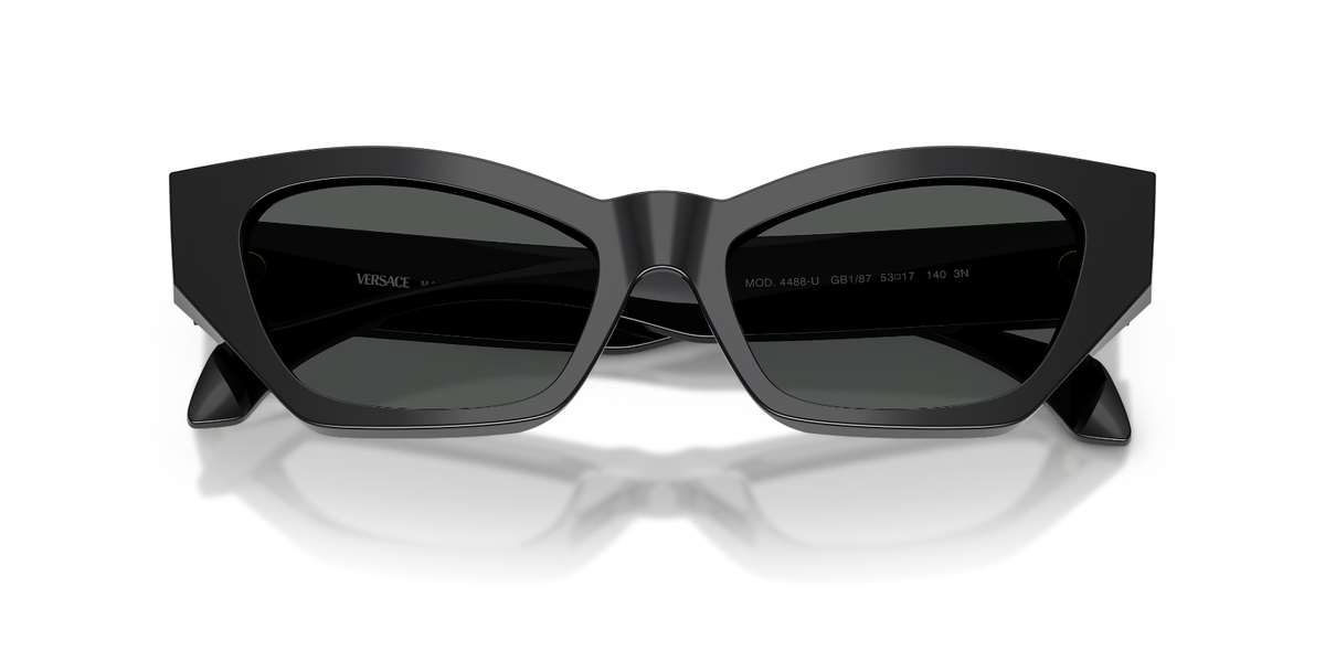 Versace VE4488U GB1/87 Black/Dark Grey Cat Eye Women display picture 3