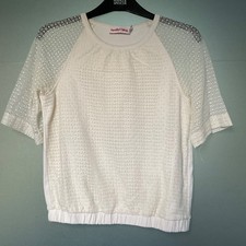 SEE BY CHLOE VINTAGE STYLED CREAM TOP, NEW, SIZE 10/12 (WRONG SIZE LABEL)