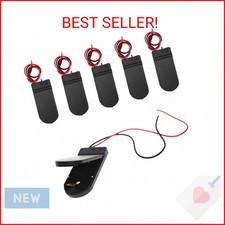 6 Pcs 2 x 3V CR2032 Coin Cell Battery Holder with Leads On Off Switch