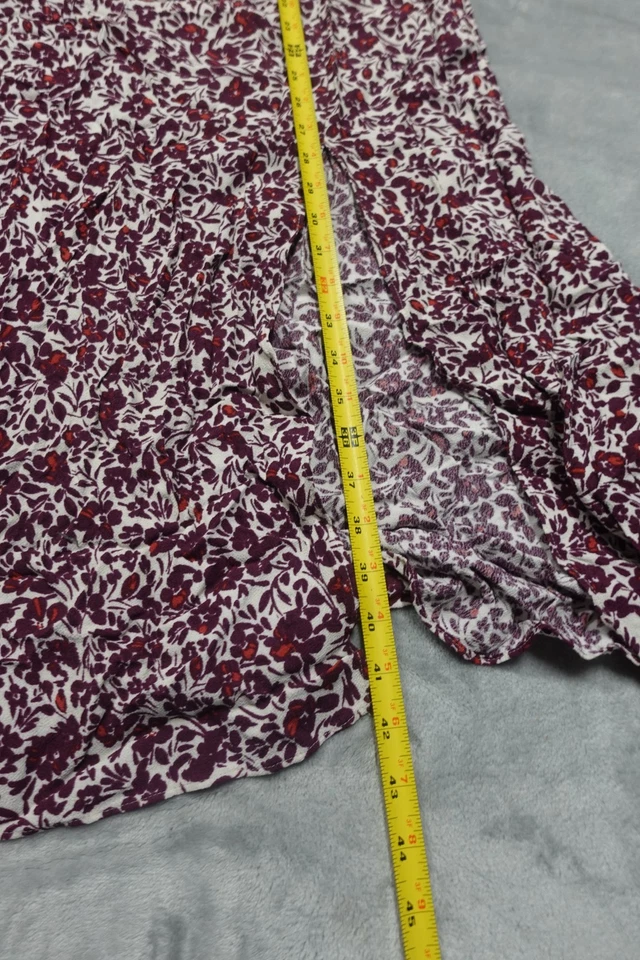 Vestido midi MADEWELL para mujer talla 6 Amanda floral manga abullonada nuevo con etiquetas Foto 3 de 4