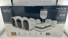 Arlo Pro 5S 2K Security Bundle with 3 Wireless Spotlight Cameras - White..