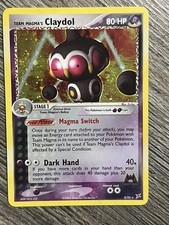 Pokemon Card Team Magma's Claydol 8/95 Holo Rare EX Team Aqua Vs Magma 2004