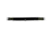 Henri de Rivel Canvas Synthetic Fleece Girth - Black Size 46