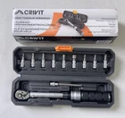 CRIVIT Bicycle torque wrench with 1/4" drive - Bicycle Repair Tool Torque Wrench