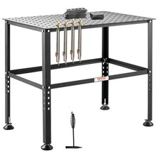 Welding Table 36"x24" 800LBS Welding Workbench Table with Multiple Fixture Holes