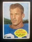 RARE Jim Patton Autographed 1960 Topps Football Card #79 Died 1972 NY Giants