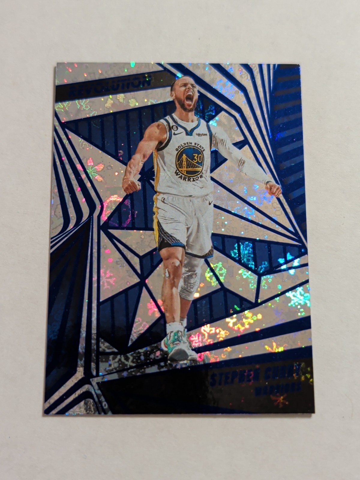 2023-24 Panini Revolution - Stephen Curry Rare Blue Cubic Refractor #65 Winter🔥