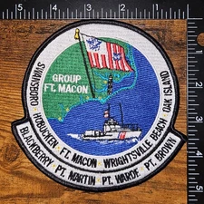 U.S. Coast Guard Group Fort Macon Atlantic Beach North Carolina Military Patch