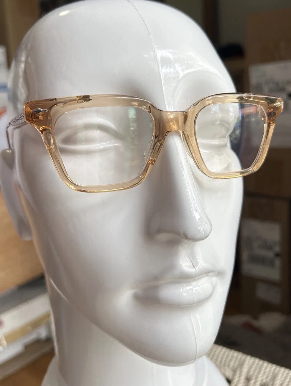 Jacques Marie Mage Clyfford Sand New Optical Frames With Demo Lenses #396/400