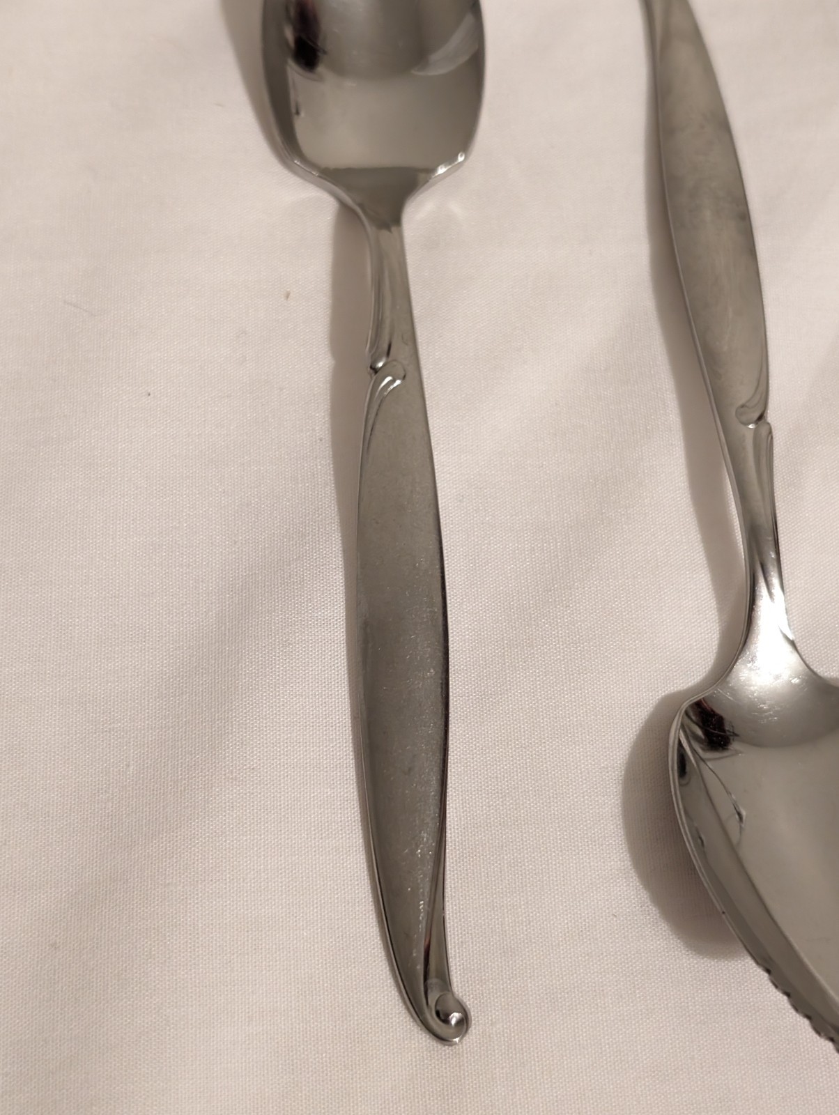 Oneida Community Stainless Grapefruit  Citrus Serrated Spoons Set Of 4