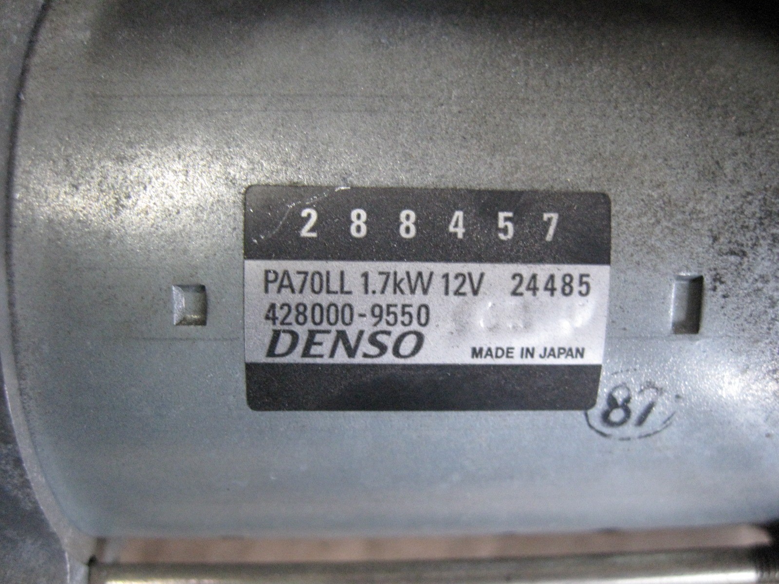 Maserati Ghibli 2015 Starter motor