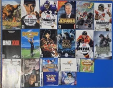 Video Game Manuals Mario Kirby Harvest Moon PS2 GBA DS Game Cases & Manuals Lot 