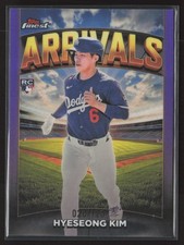 2025 TOPPS FINEST HYESEONG KIM ARRIVALS PURPLE REFRACTOR 20/125 RC ROOKIE
