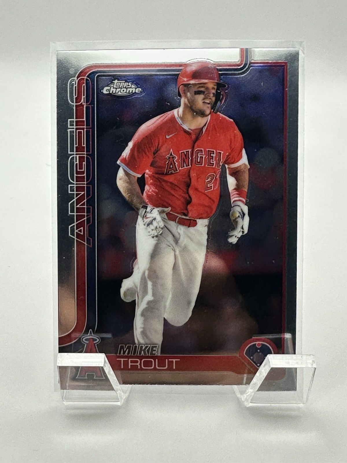 2025 Topps Chrome - Mike Trout #100 Prism Refractor