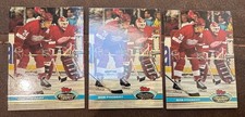 (3) 1991-92 Stadium Club #59 Bob Probert Red Wings Hockey Cards!