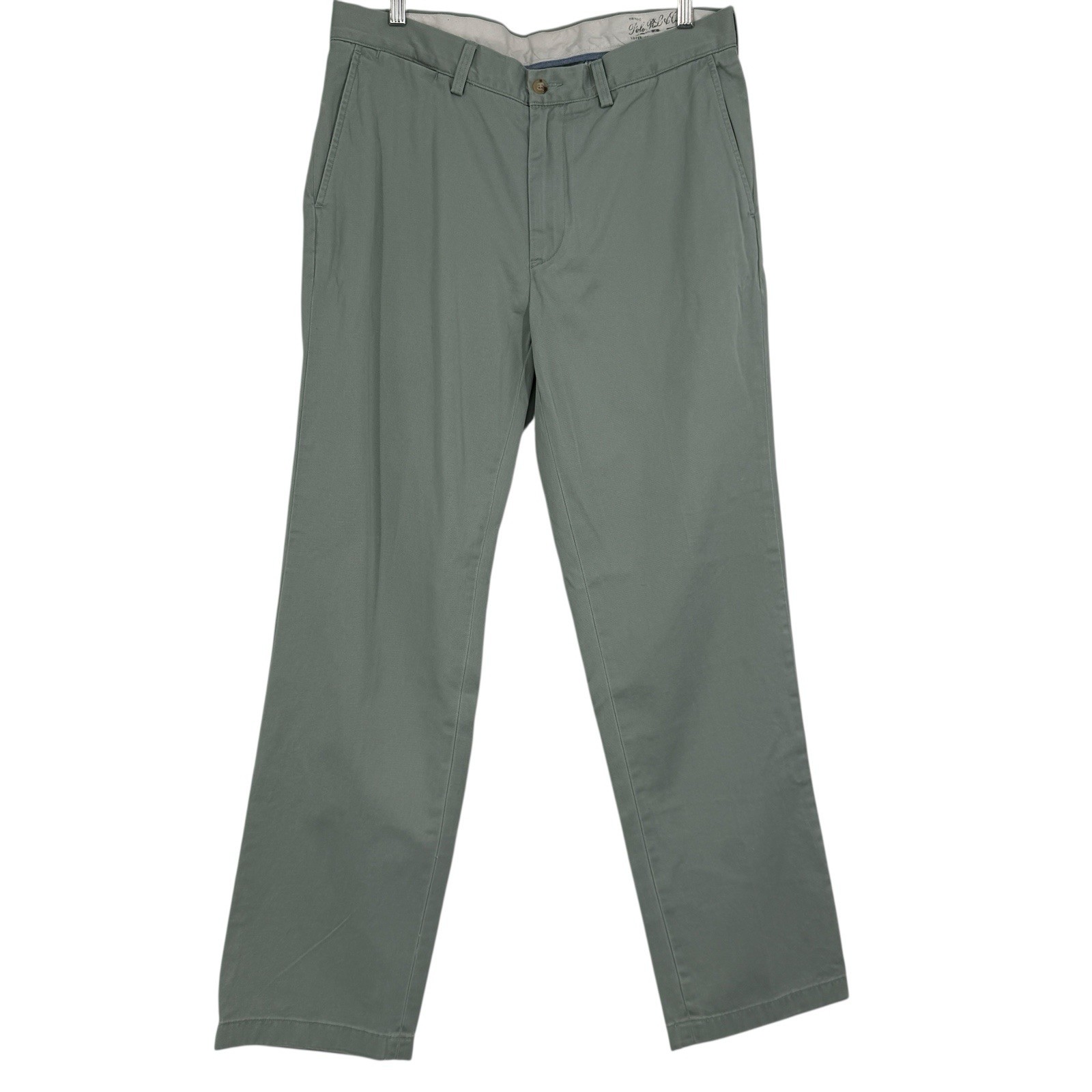 Vintage Polo Ralph Lauren Chino Pants Mens 34x32 Seaform Green Classic Fit