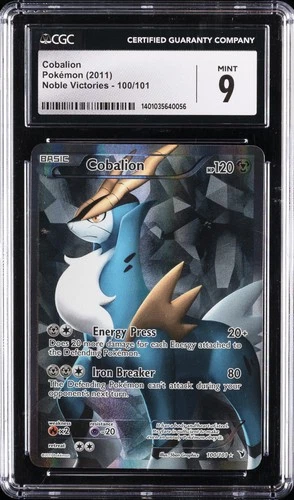 2011 POKEMON NOBLE VICTORIES #100/101 COBALION CGC 9